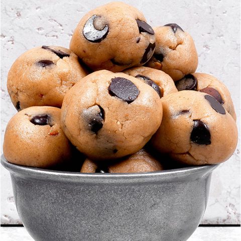 Gluten free vegan cookie dough balls.