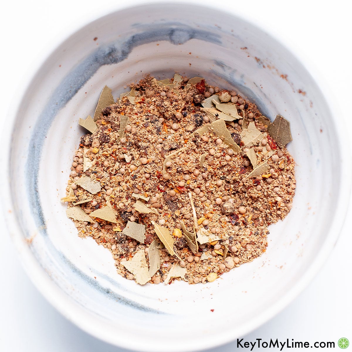 DIY homemade corned beef spice packet blend in a bowl.