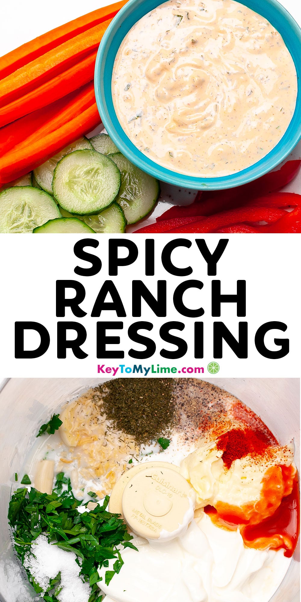2-Minute Spicy Ranch Dressing Recipe - Key To My Lime