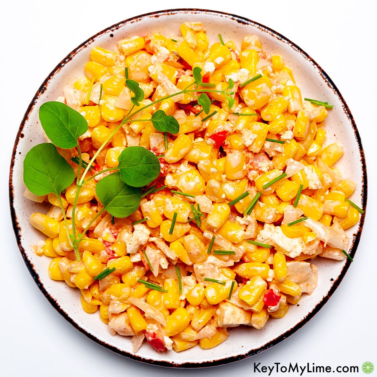 The best Mexican street corn salad recipe.