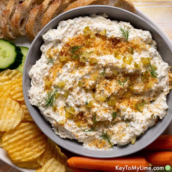 The best fried pickle and ranch dip recipe.