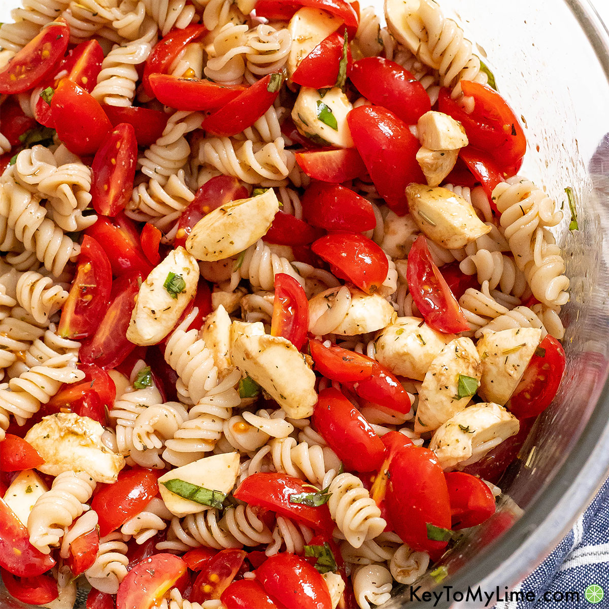 The best caprese pasta salad recipe.