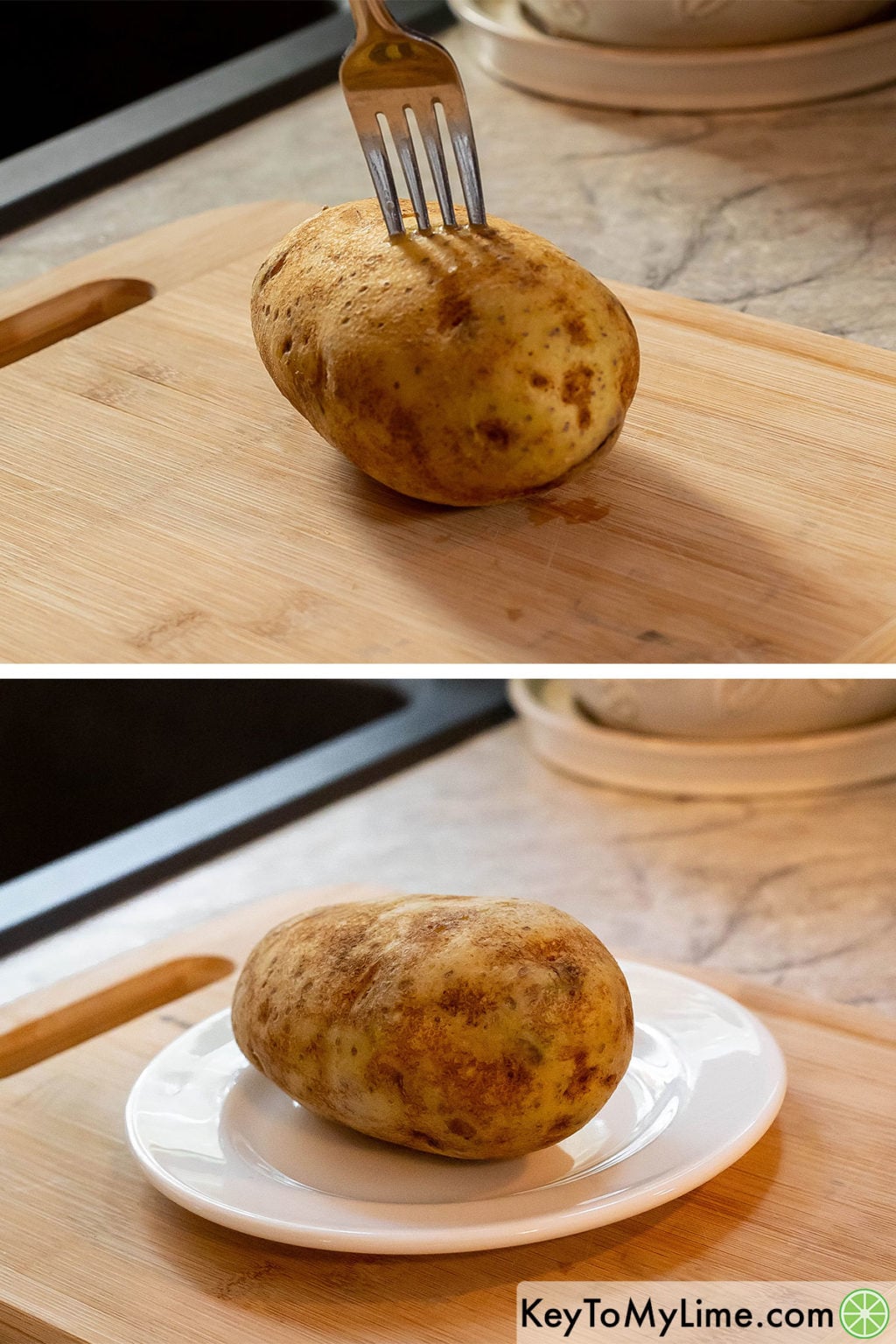 Microwave Baked Potato {How To Microwave a Baked Potato VIDEO} - Key To ...