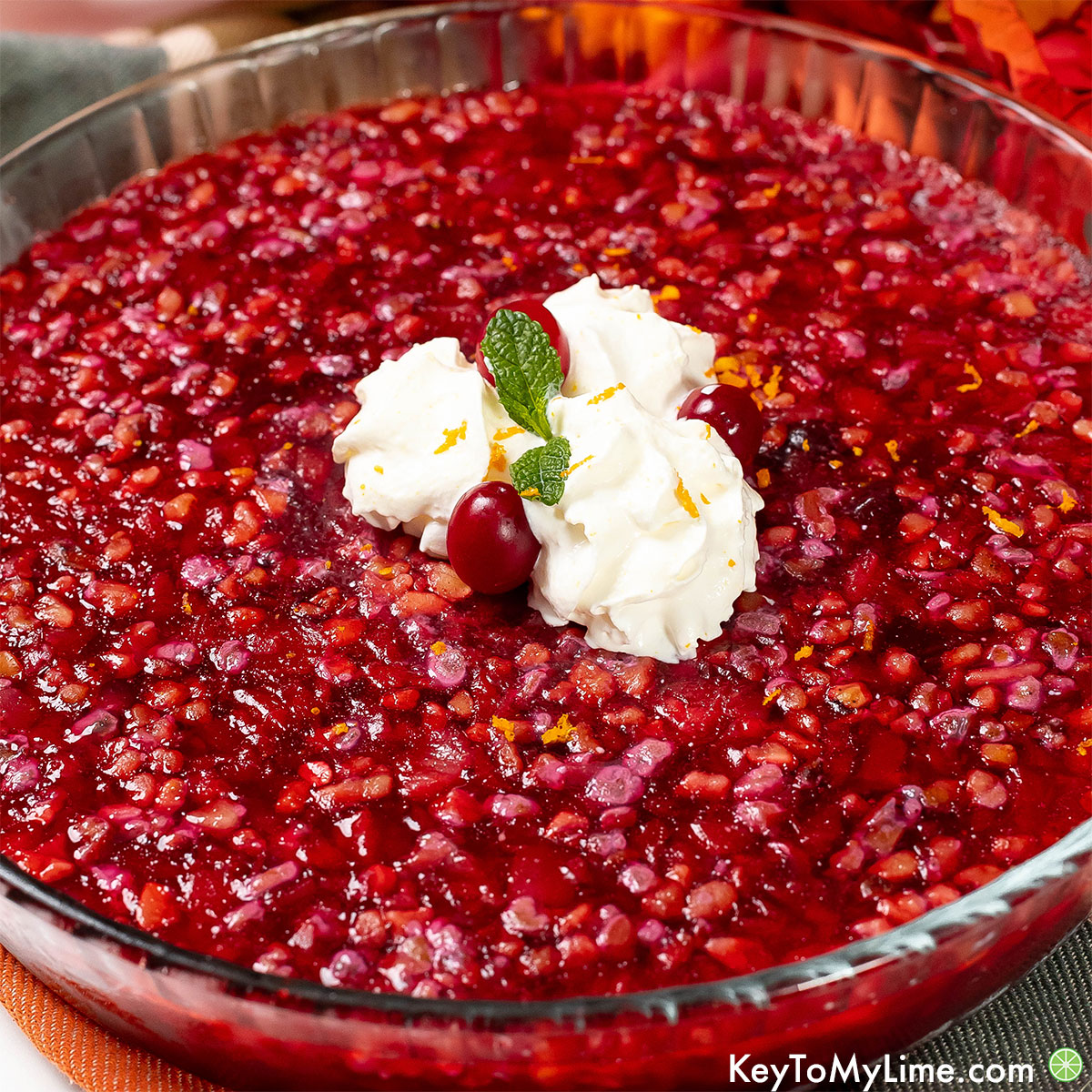 The best cranberry jello salad recipe.