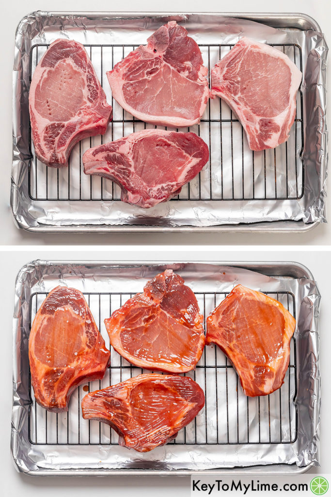 BEST Broiled Pork Chops {How To Broil Pork Chops VIDEO} - Key To My Lime