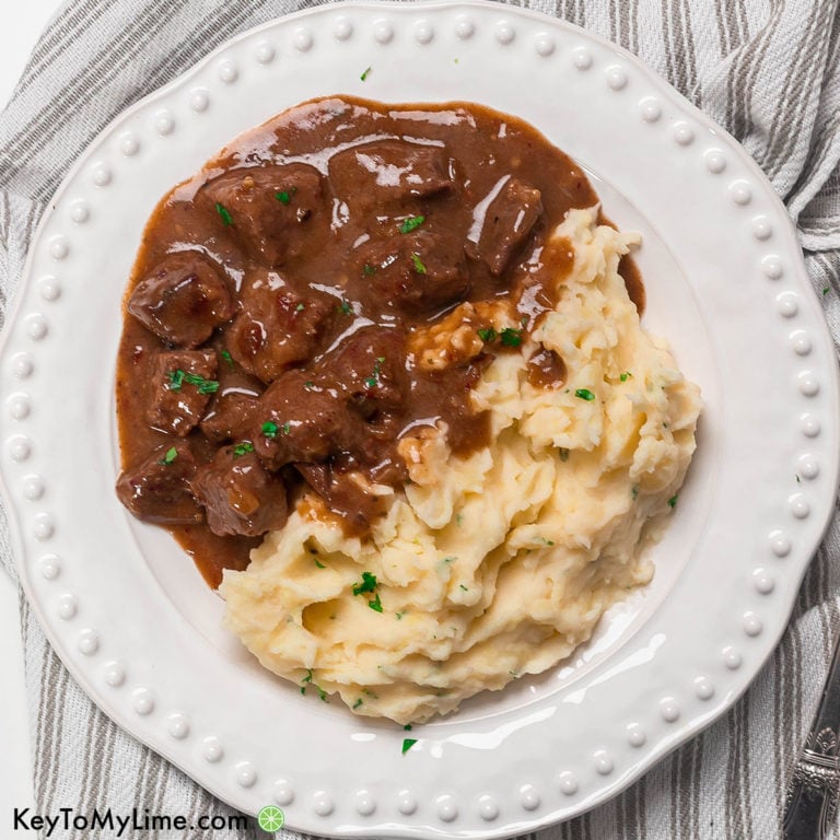 Instant Pot Beef Tips {Quick Beef Tips and Gravy VIDEO} Key To My Lime