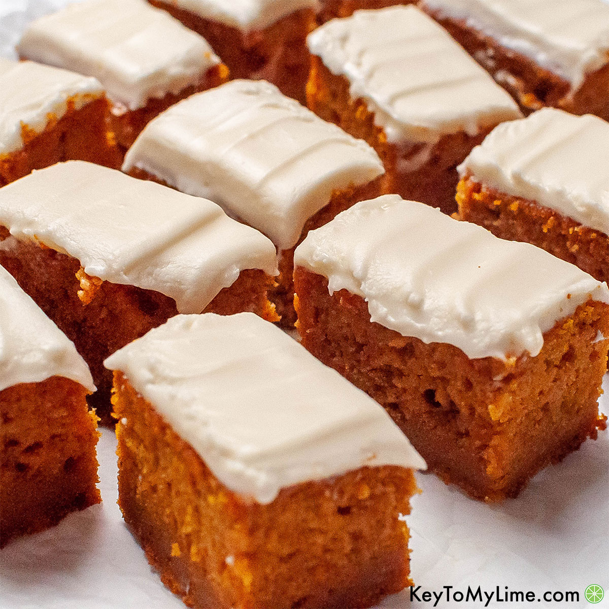 The best pumpkin bars with cream cheese frosting recipe.