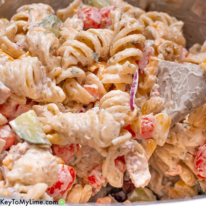 The best ranch pasta salad recipe.