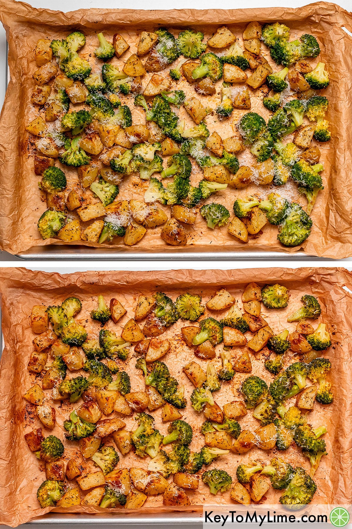 Squeezing fresh lemon juice, and then once mixed adding back to the oven.