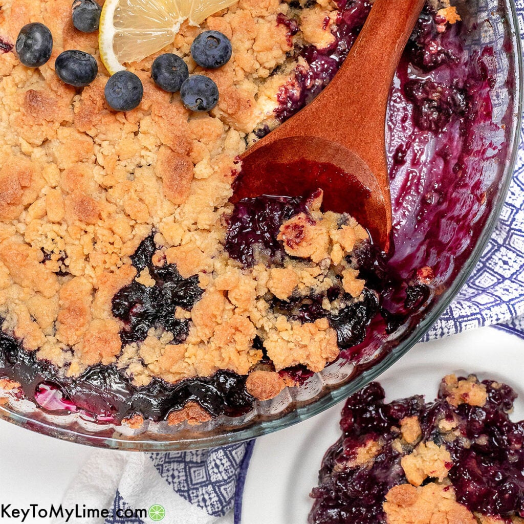 The best blueberry cobbler with cake mix recipe.