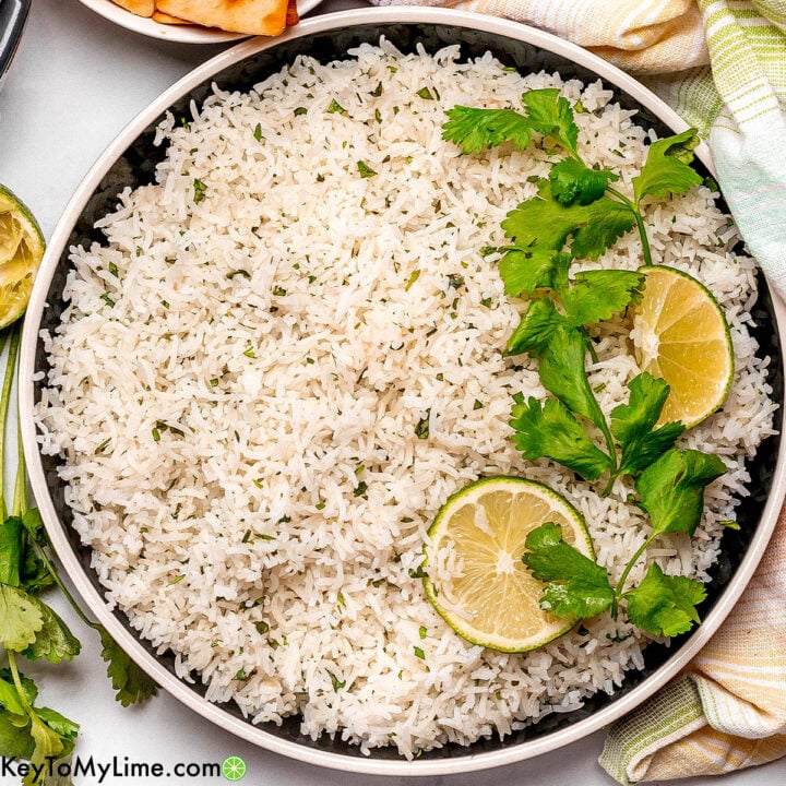 The best cilantro lime rice in rice cooker recipe.