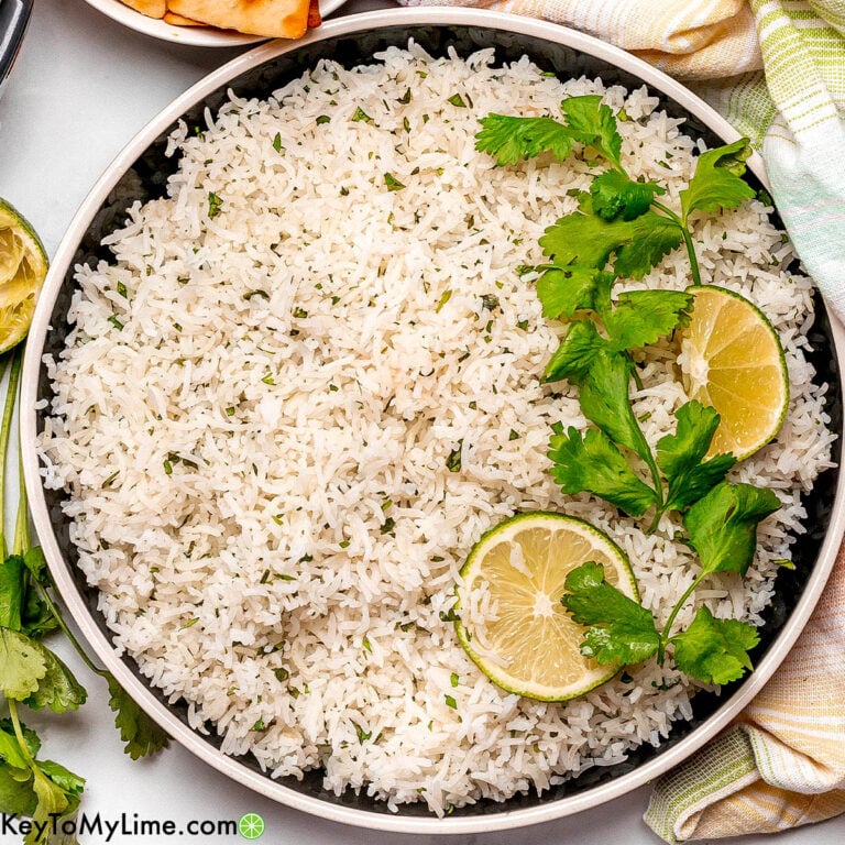 The best cilantro lime rice in rice cooker recipe.