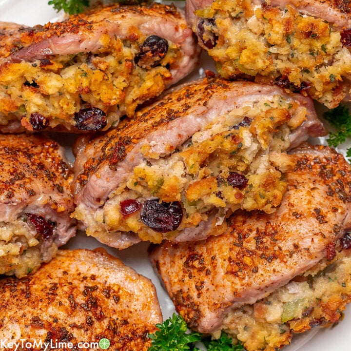 The best stuffed pork chops in oven recipe.